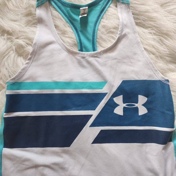 2/$15 Girls Under Armour Tank (size Medium) - Picture 5 of 9